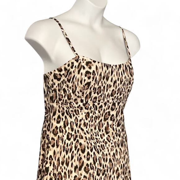 Avec Les Filles Leopard Print Mini Dress Jacket 2pc Set Sz 12 NWT Party Chic - Picture 5 of 13
